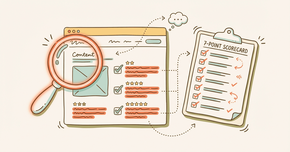 AI Content Audit: 7-Point Scorecard to Get Cited by AI