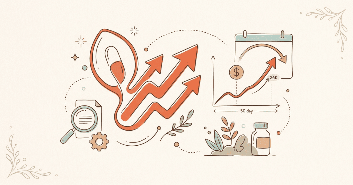 Case Study: Three Arrows Nutra — $26K Organic Revenue in 50 Days