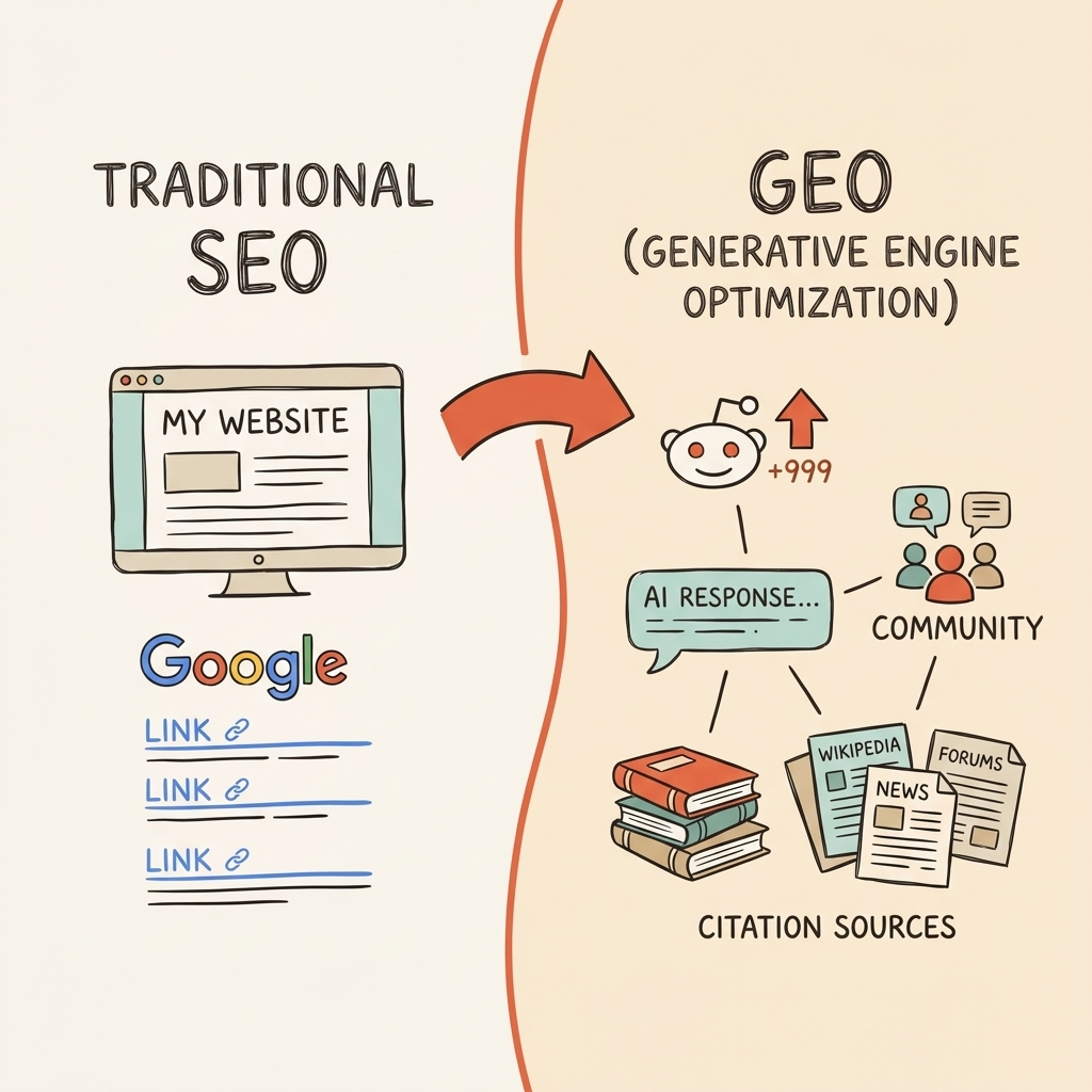 Best GEO agency for ecommerce — how GEO differs from traditional ecommerce SEO across key dimensions