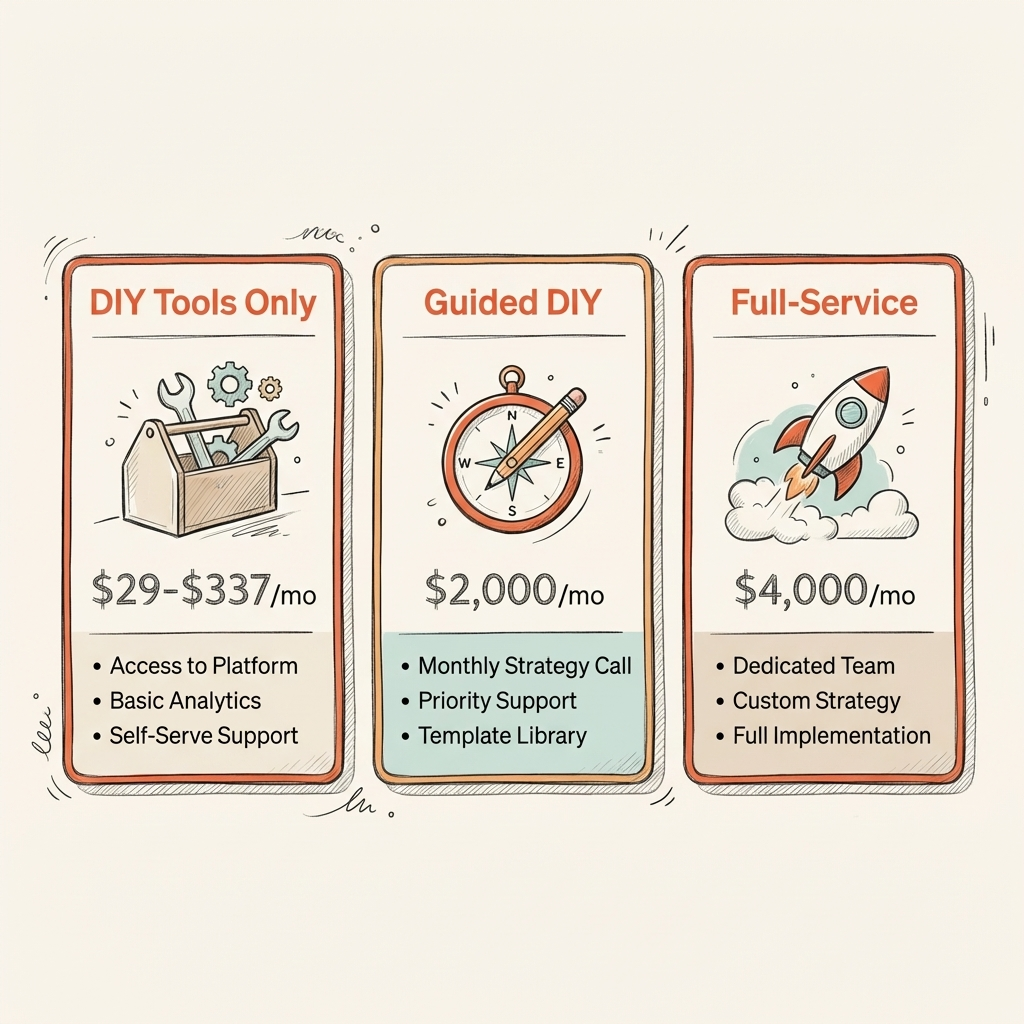 Cintra AI visibility agency pricing tiers comparison from DIY tools to enterprise service