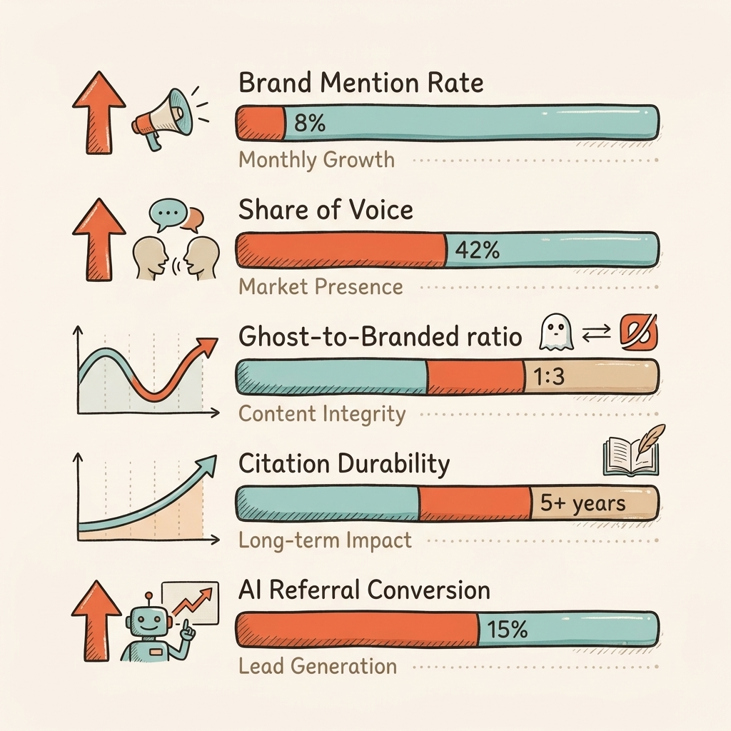 Digital PR for AI visibility measurement framework: tracking brand mentions, Share of Voice, and citation metrics