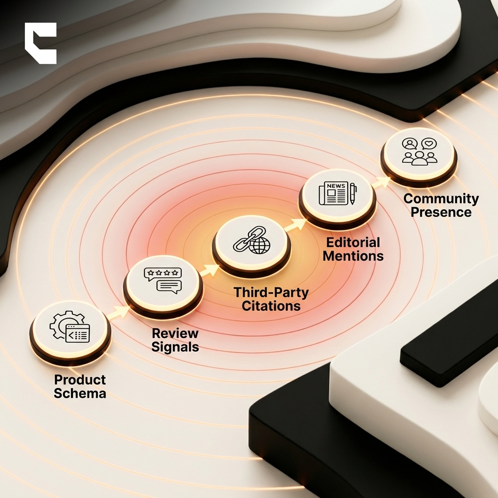 Cintra 5 levers ecommerce AI visibility framework for GEO services