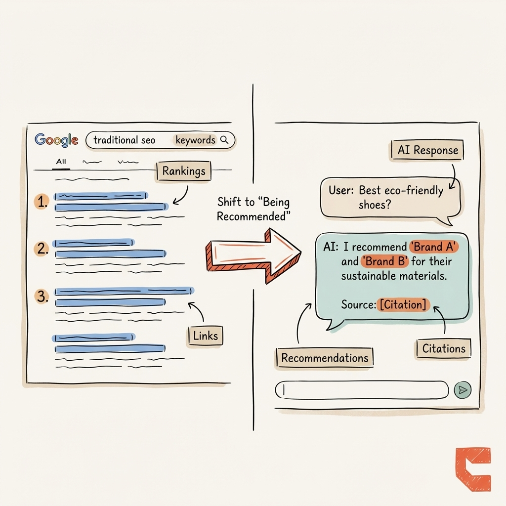What is AI visibility vs traditional SEO comparison