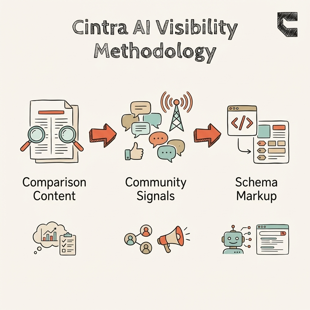 AI visibility for SaaS companies — 3-strategy methodology for driving AI citations and recommendations