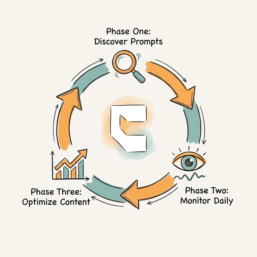 AI prompt tracking and optimization — discovery, monitoring, and optimization pipeline